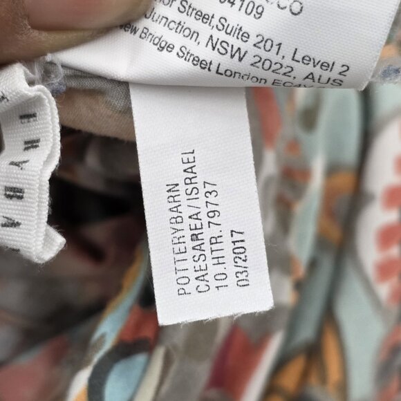 Pottery Barn 4 Pc F/Q Paloma Paisley Organic Cotton Duvet & 3 Pillow Shams 86x86 - Picture 4 of 10